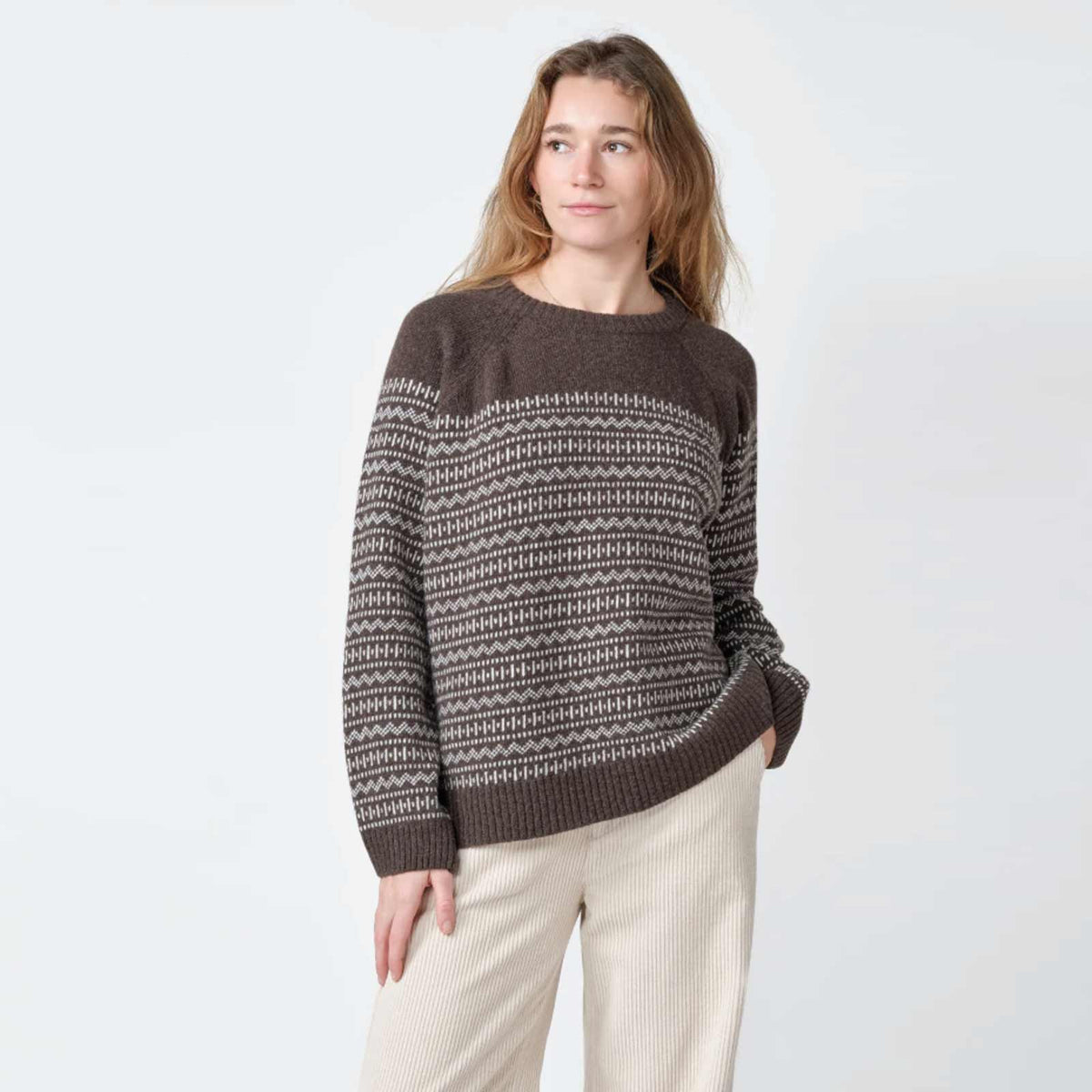 Sienna Knit Jumper taupe/cream