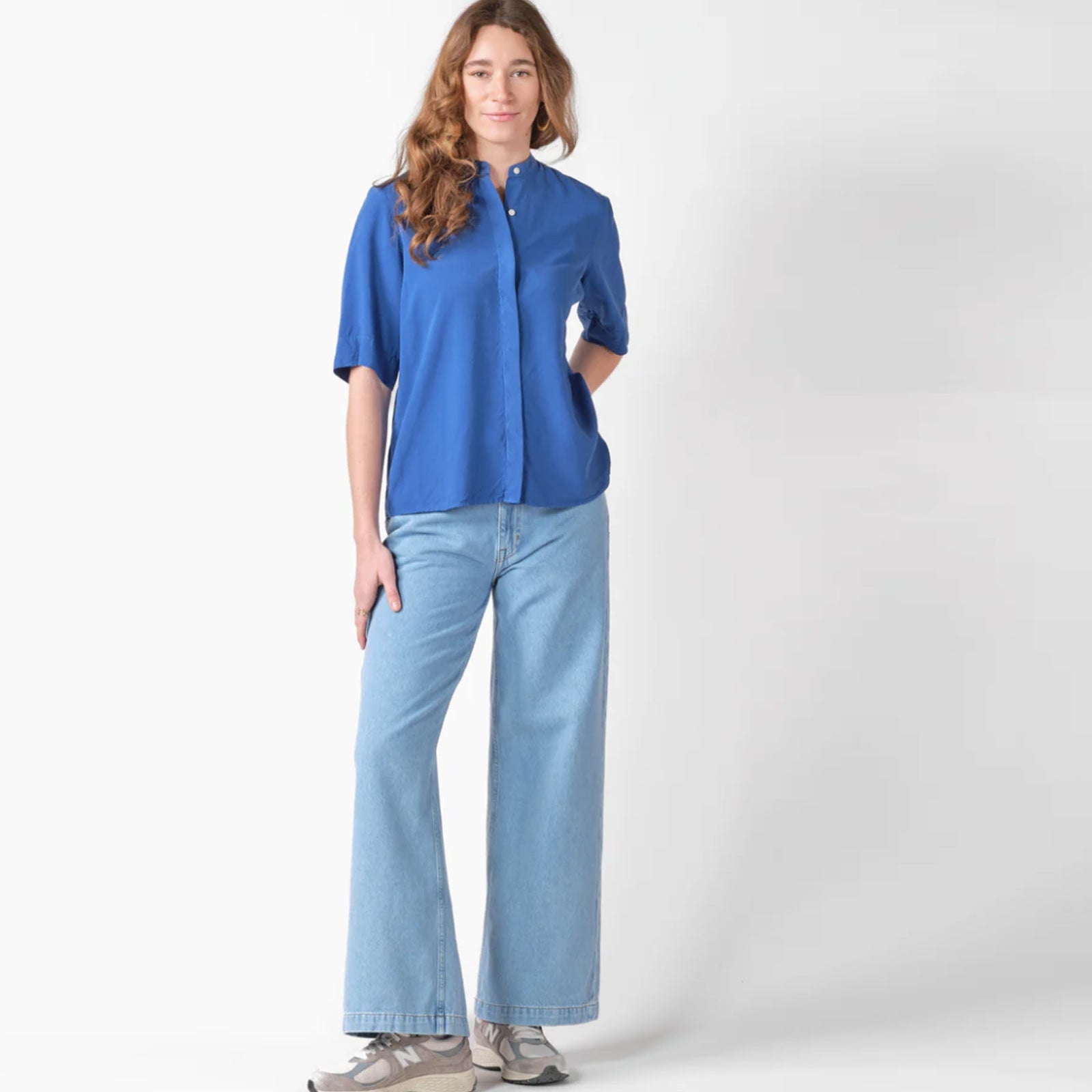 Solrun Shirt surf blue Klitmøller Collective