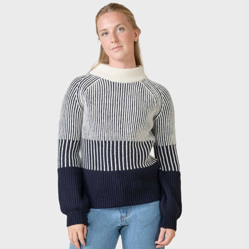 Betty Knit Jumper navy/cream Klitmøller Collective
