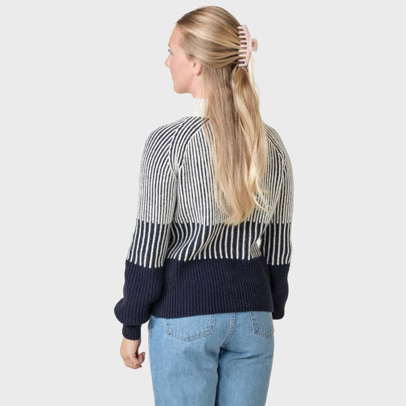 Betty Knit Jumper navy/cream Klitmøller Collective