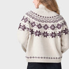 Claire Knit Jumper sand/burgundy Klitmøller Collective