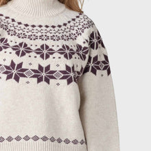 Claire Knit Jumper sand/burgundy Klitmøller Collective