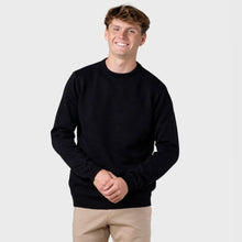 Mens Basic Cotton Knit Jumper black KC1572 Klitmøller Collective