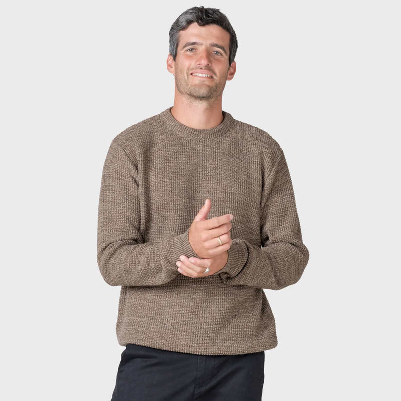 Victor Cotton Knit Jumper taupe/sand Klitmøller Collective