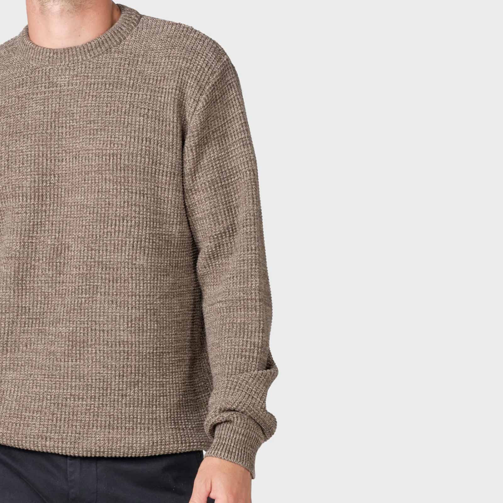 Victor Cotton Knit Jumper taupe/sand Klitmøller Collective