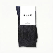 Pointelle Fine Rib Modal Socks black Klue Accessories