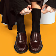 Pointelle Fine Rib Modal Socks black Klue Accessories