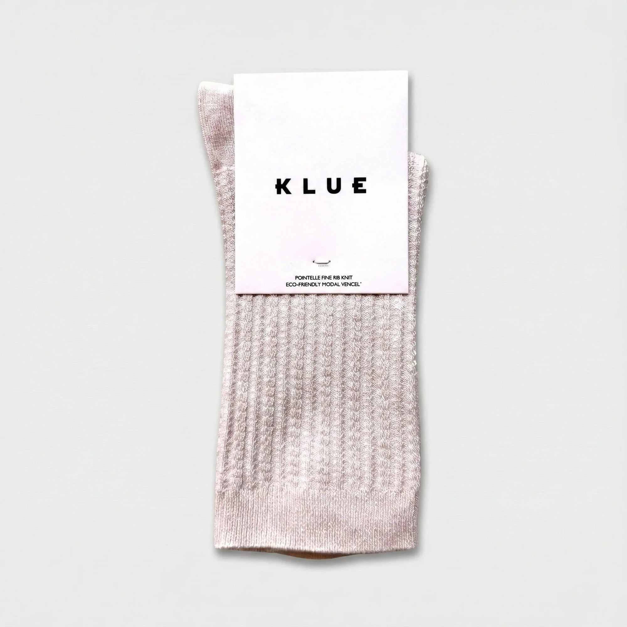 Pointelle Fine Rib Modal Socks dust beige Klue Accessories