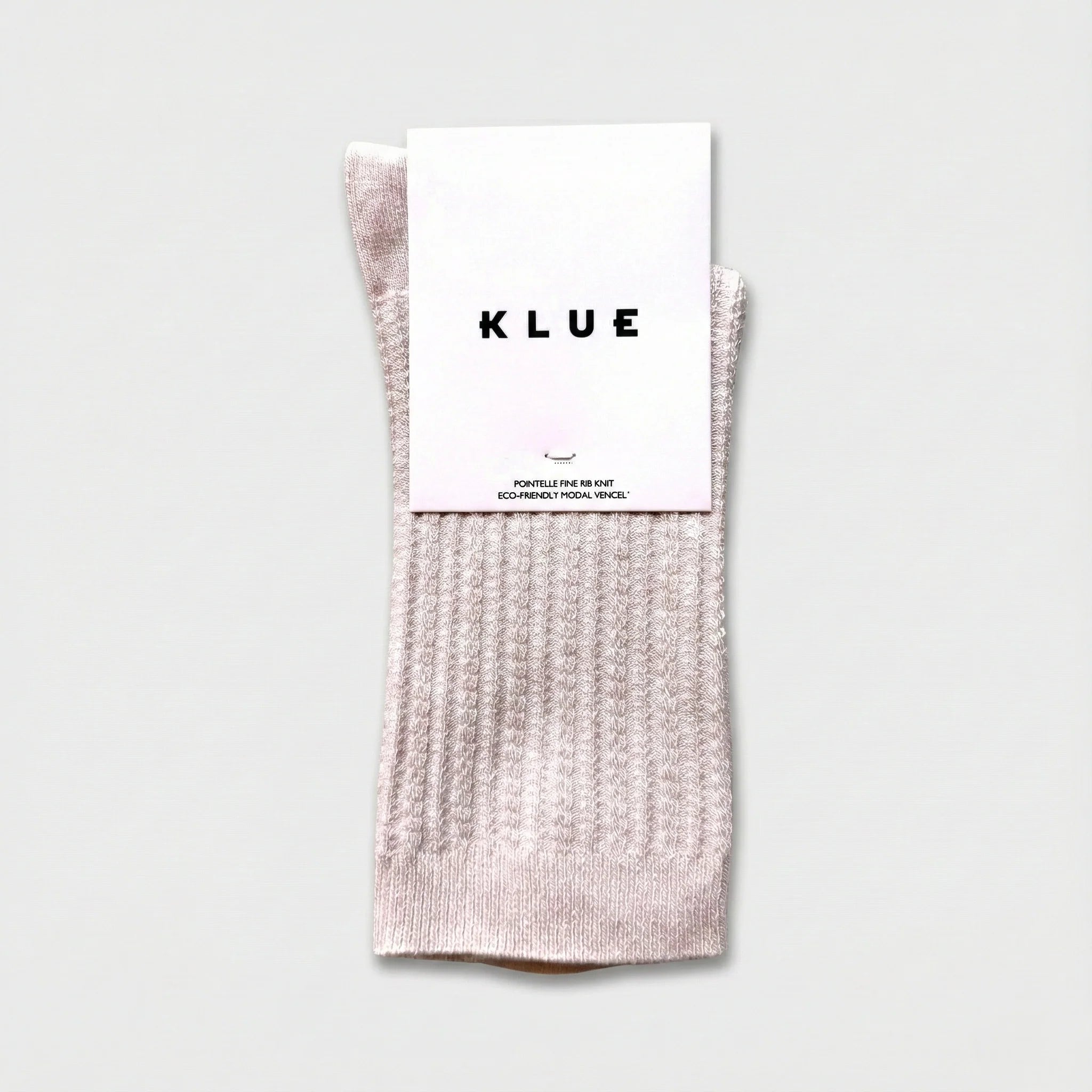 Pointelle Fine Rib Modal Socks dust beige Klue Accessories