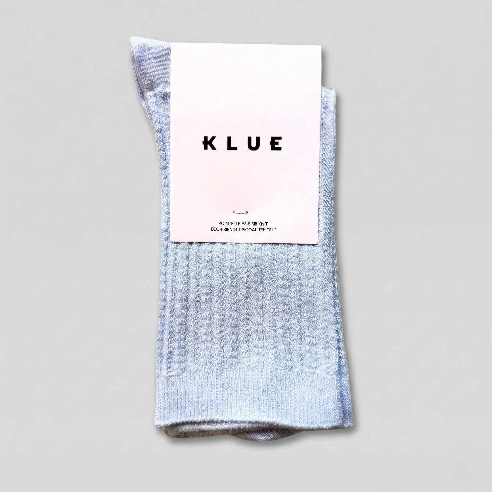 Pointelle Fine Rib Modal Socks dust sky blue Klue Accessories