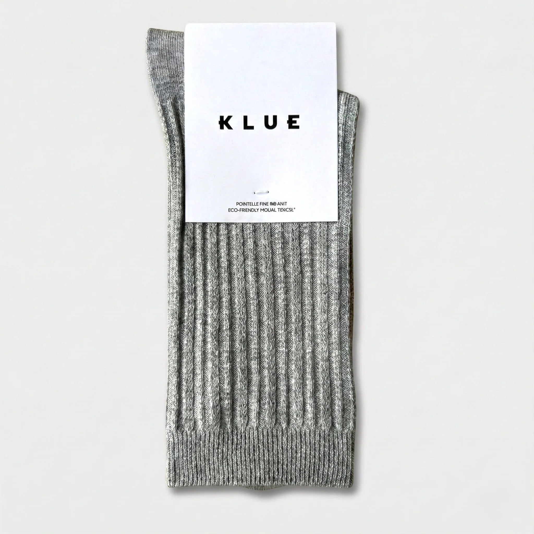 Pointelle Fine Rib Modal Socks light grey Klue Accessories