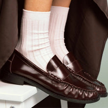 Pointelle Fine Rib Modal Socks pink Klue Accessories