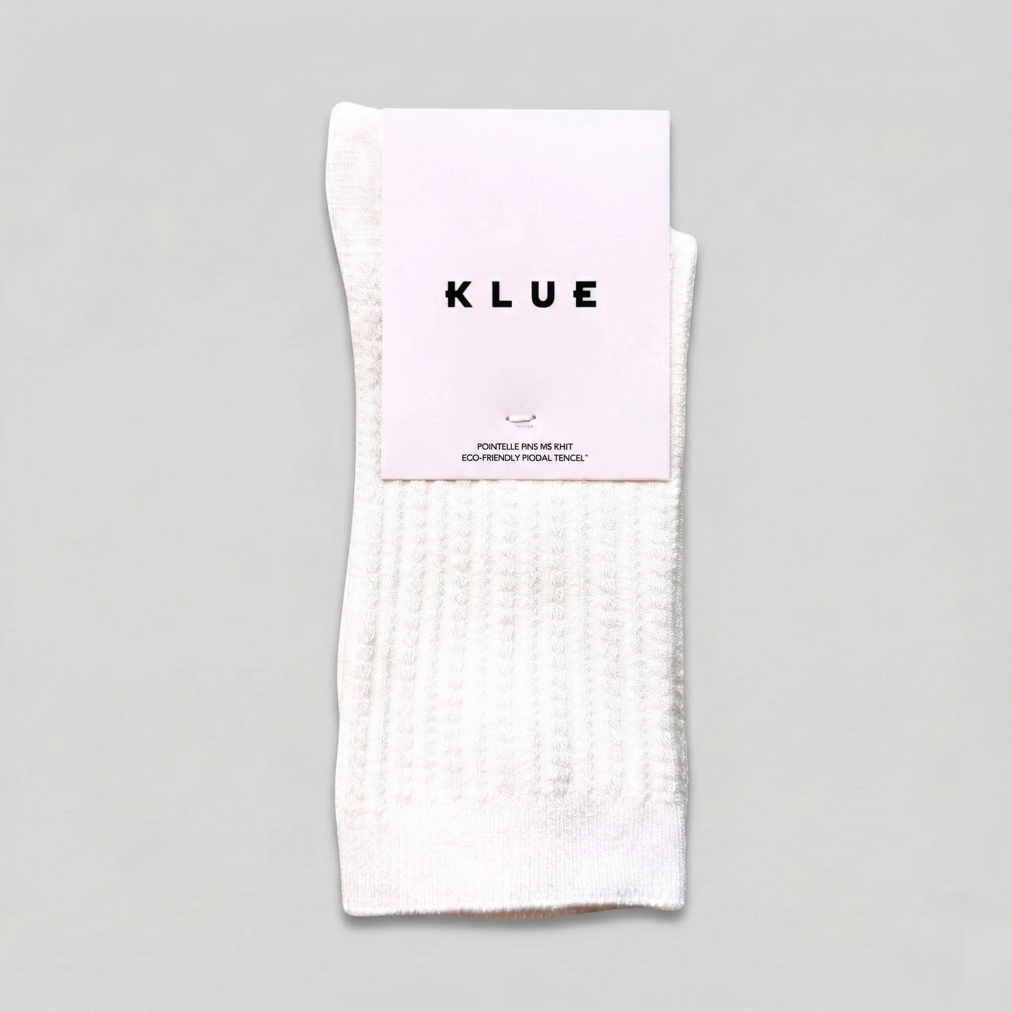 Pointelle Fine Rib Modal Socks white Klue Accessories