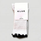 Ruffles Organic Cotton Socks black Klue Accessories