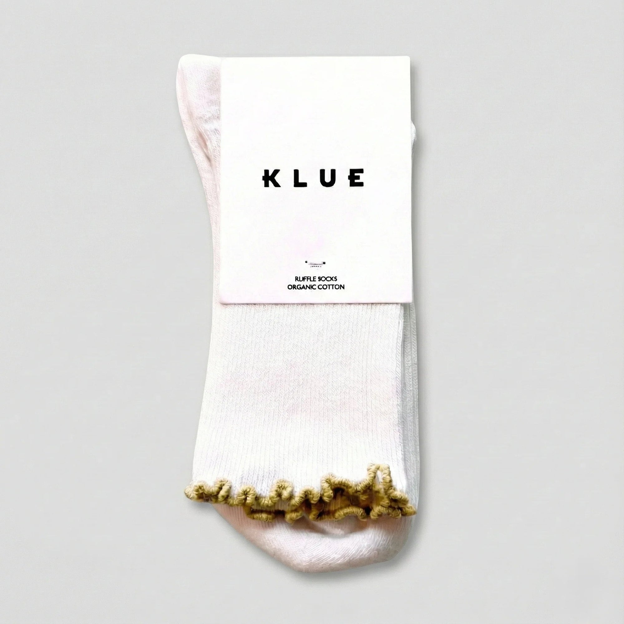 Ruffles Organic Cotton Socks gold Klue Accessories