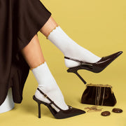 Ruffles Organic Cotton Socks gold Klue Accessories