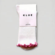 Ruffles Organic Cotton Socks pink Klue Accessories