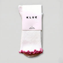 Ruffles Organic Cotton Socks pink Klue Accessories