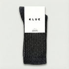 Solid Knitted Stripes Socks anthracite Klue Accessories