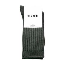 Solid Knitted Stripes Socks khaki Klue Accessories