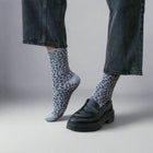 Leopard Lurex Socks grey Klue Accessories