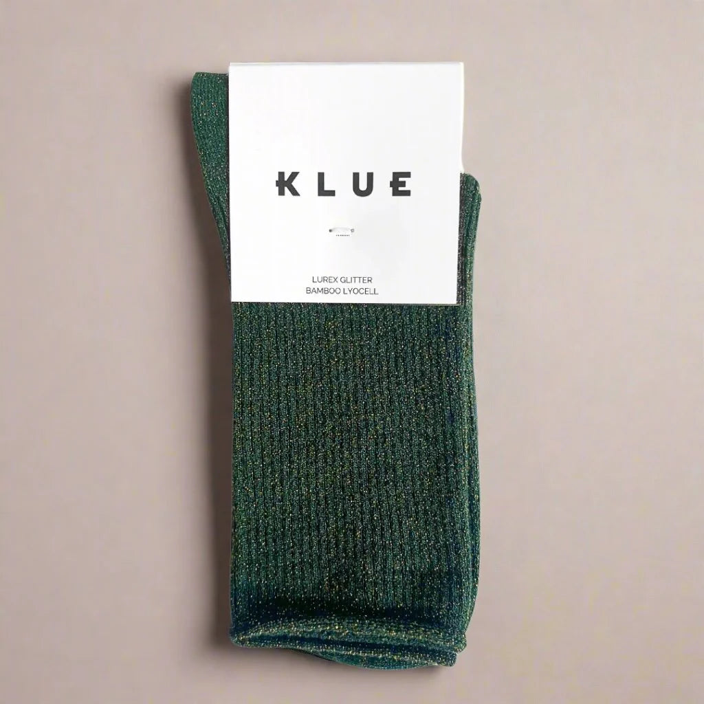 Lurex Glitter Socks green