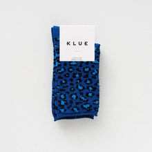 Leopard Lurex Socks night blue Klue Accessories