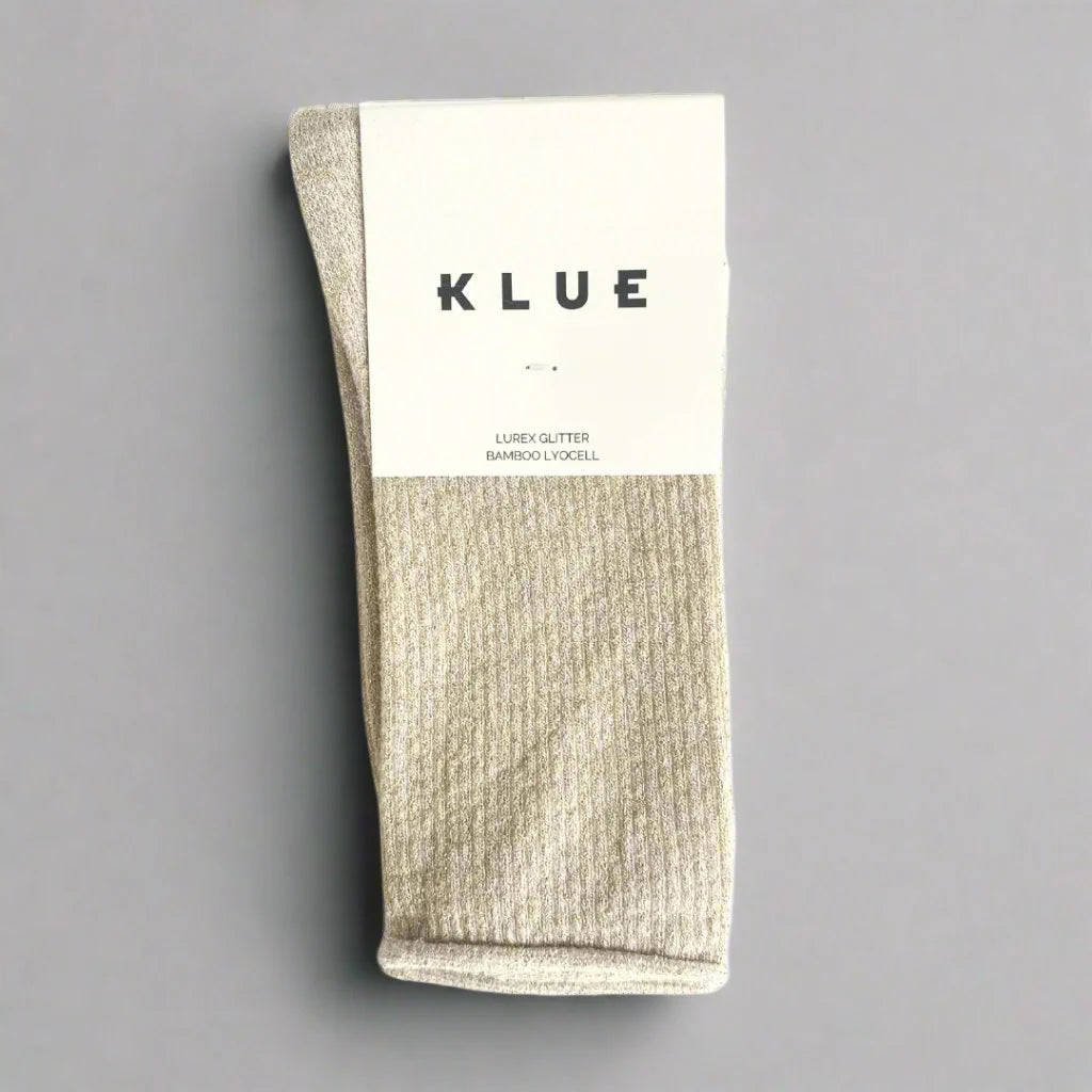 Lurex Glitter Socks beige