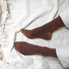 Lurex Glitter Socks camel brown Klue Accessories