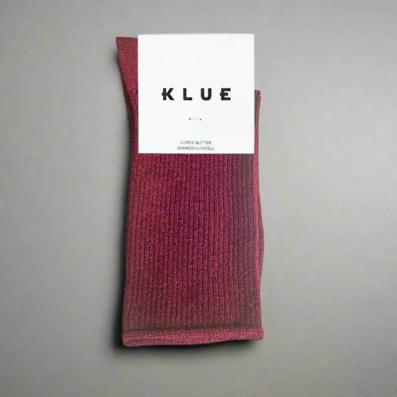 Lurex Glitter Socks cherry Klue Accessories