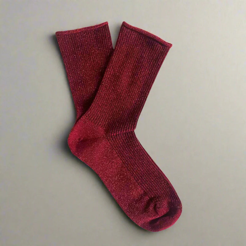 Lurex Glitter Socks cherry Klue Accessories