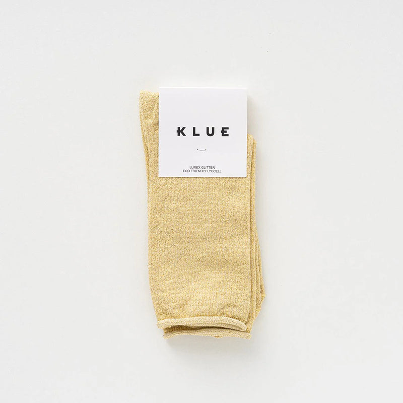 Lurex Glitter Socks lemon Klue Accessories