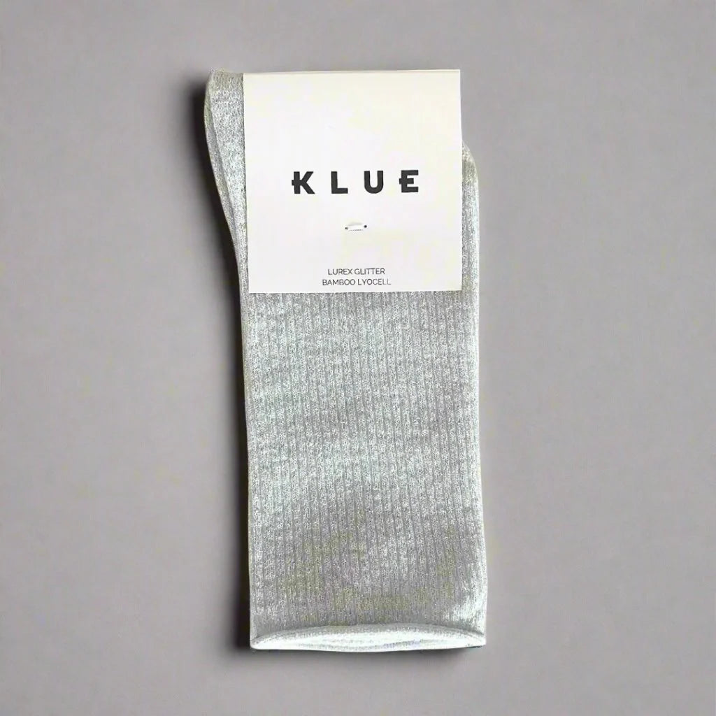 Lurex Glitter Socks white