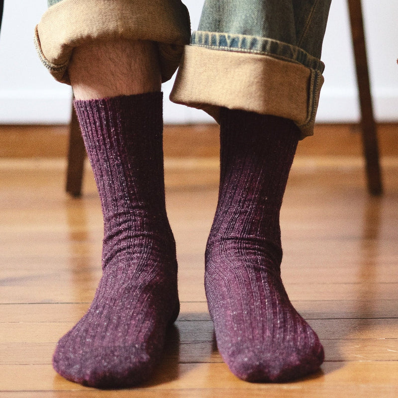 Silk Socks burgundy