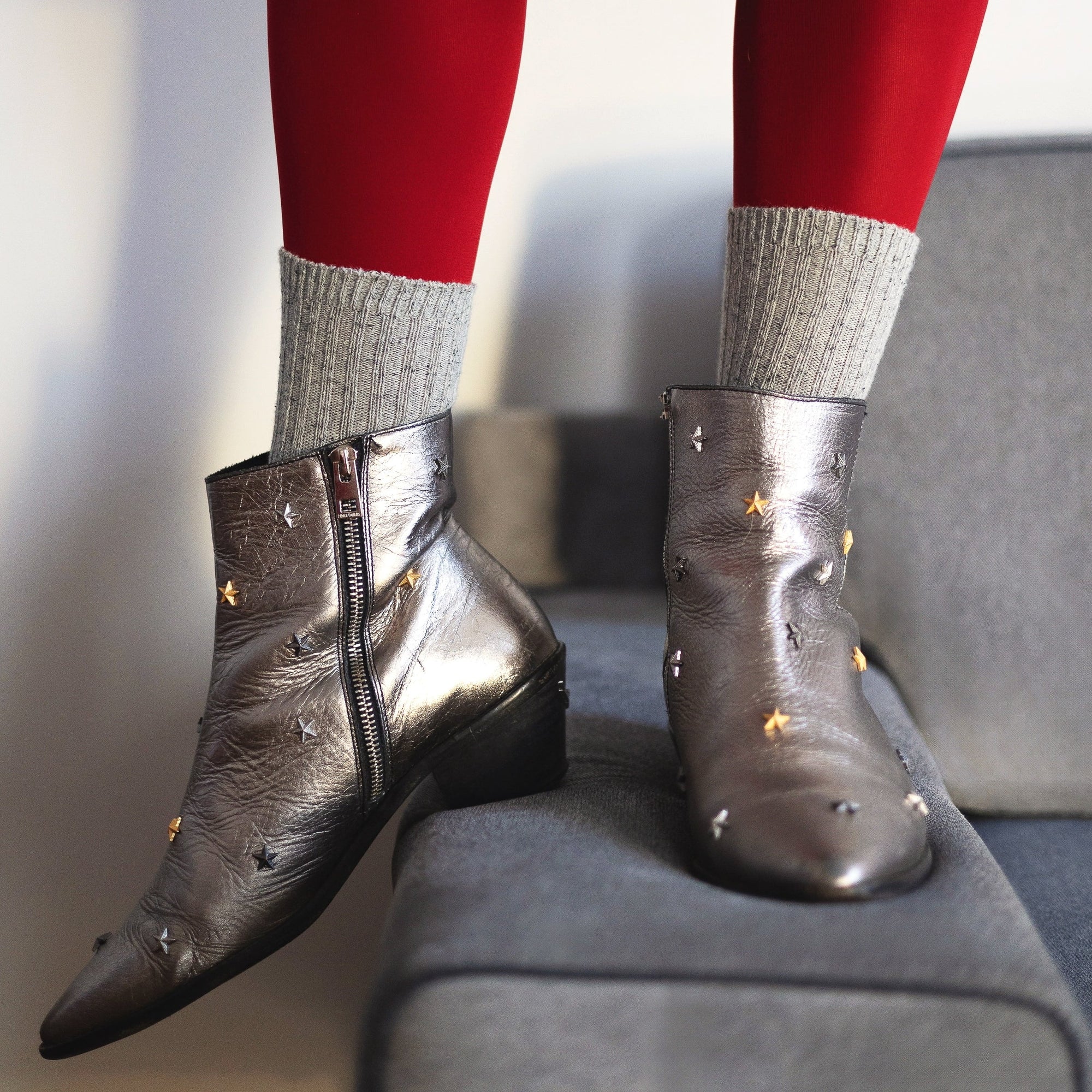 Silk Socks grey Klue Accessories