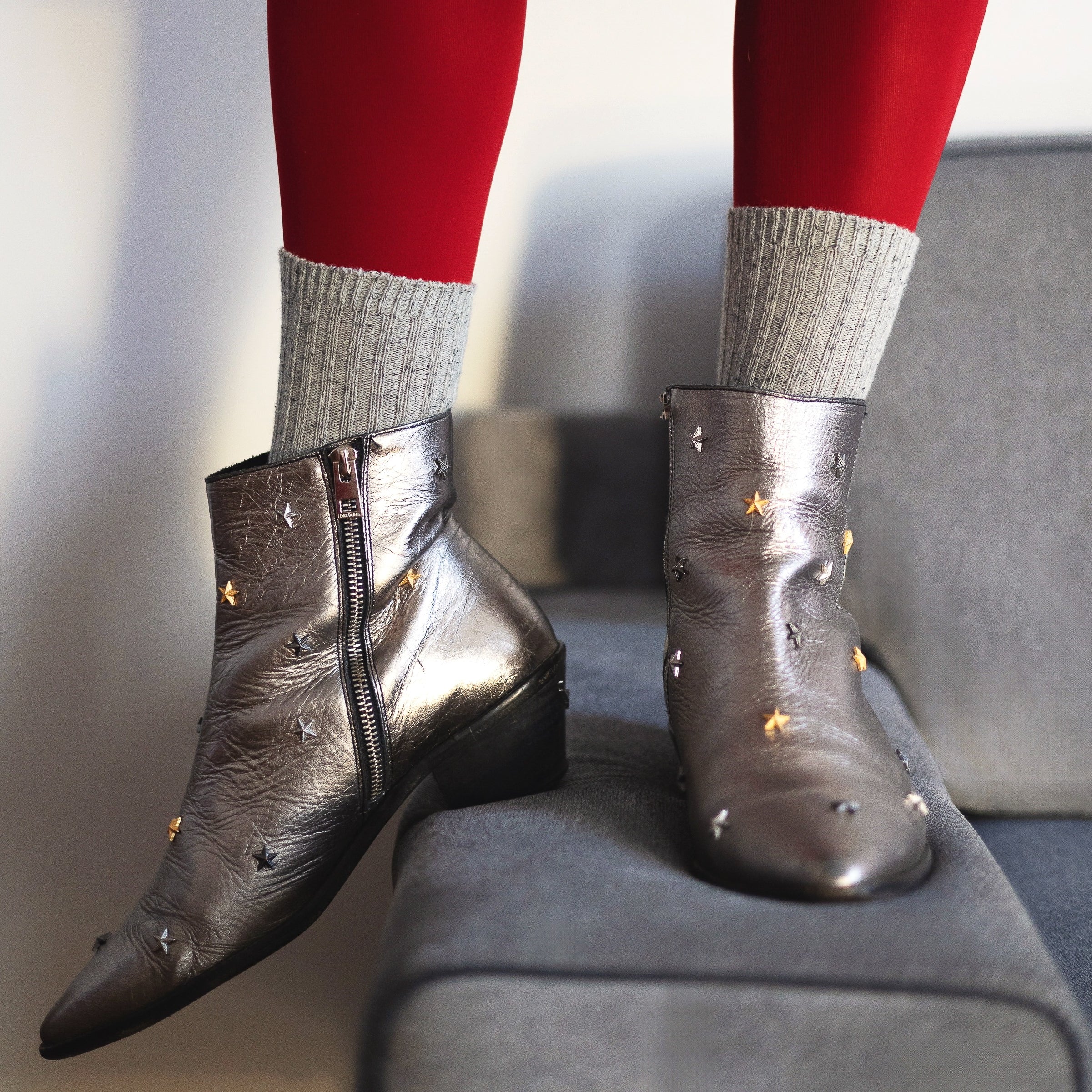 Silk Socks grey Klue Accessories