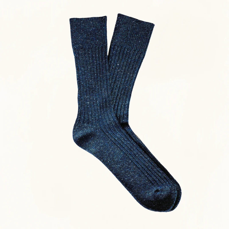 Silk Socks navy