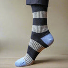 Stripes Merino Wool Socks grey