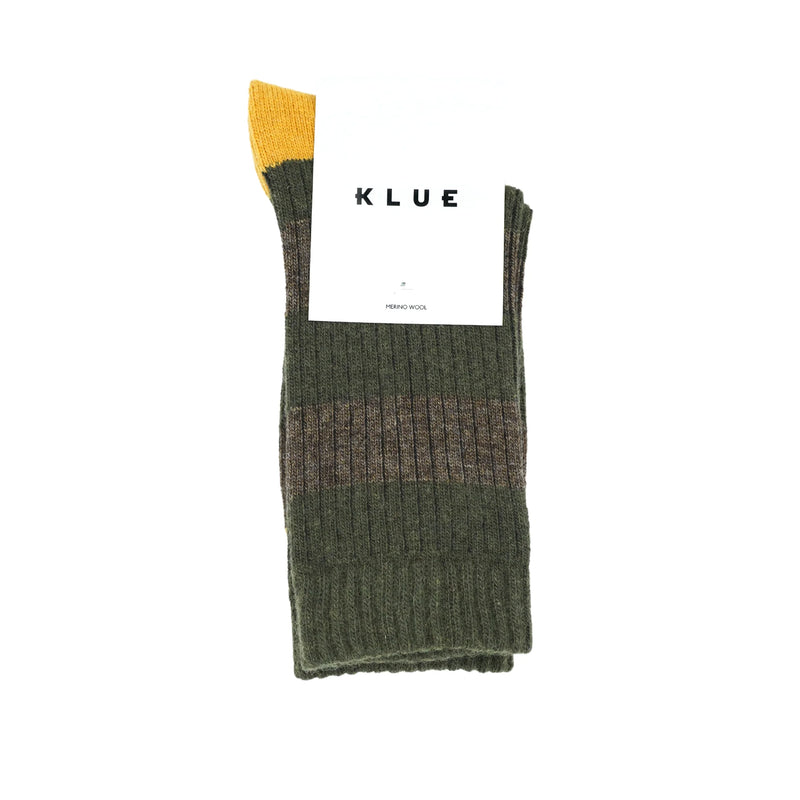 Stripes Merino Wool Socks khaki