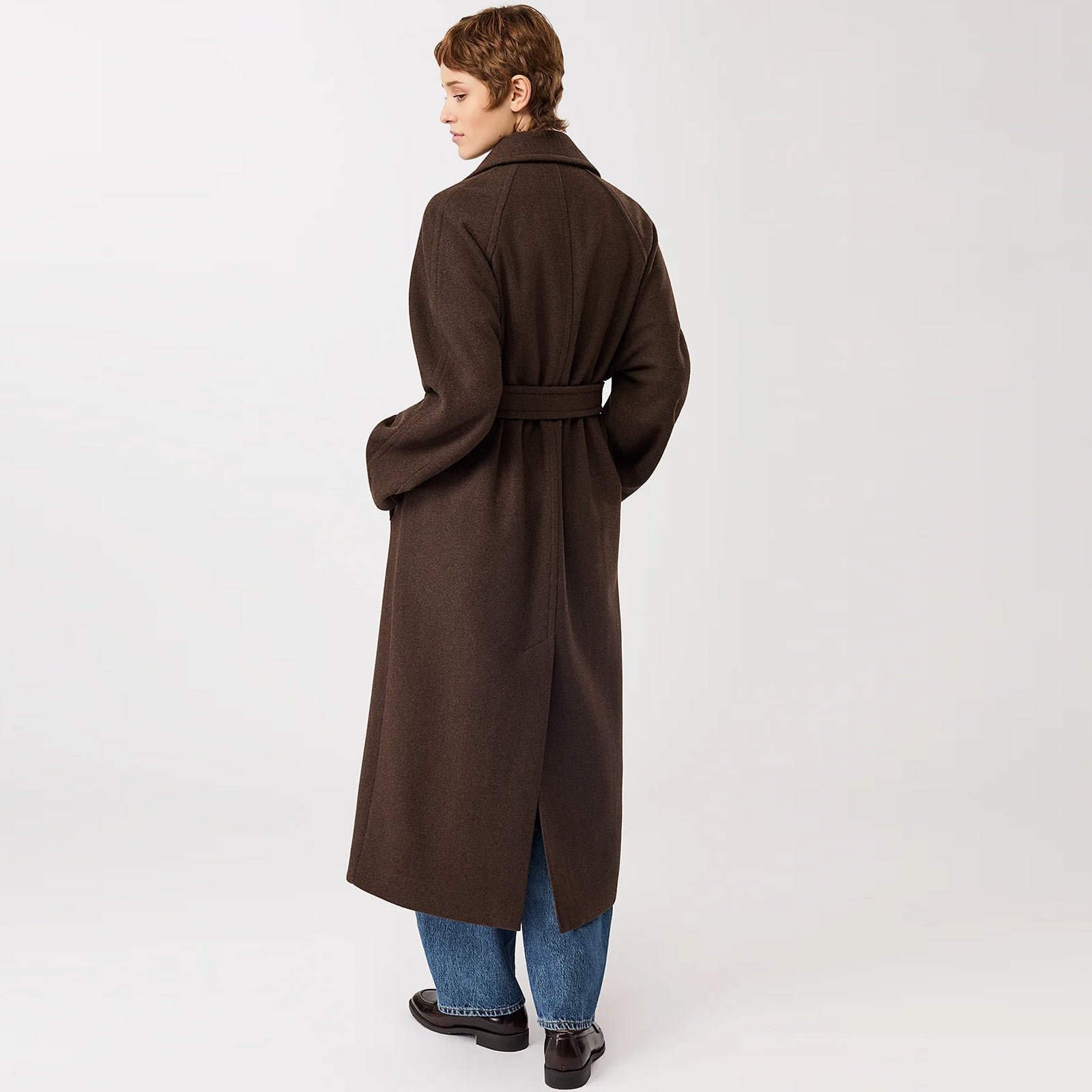 Long Wool Coat coffee