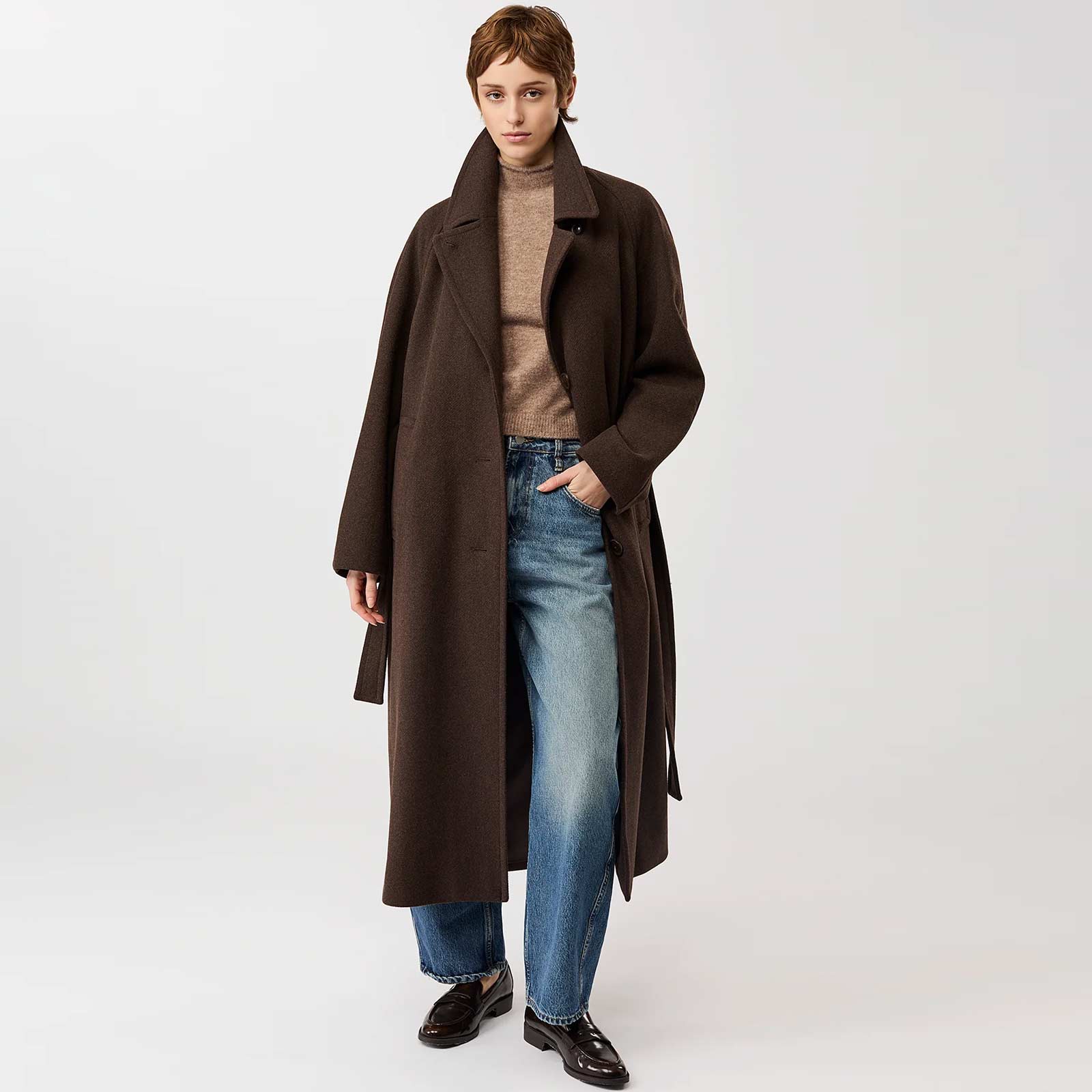 Long Wool Coat coffee