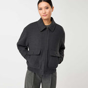 Wool Blouson Jacket anthra
