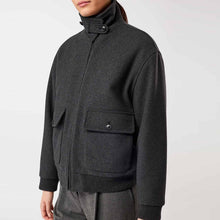 Wool Blouson Jacket anthra