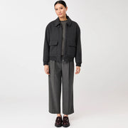 Wool Blouson Jacket anthra