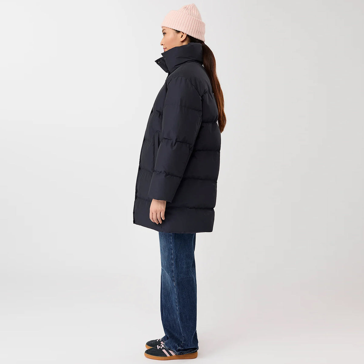 Collar Jacket navy