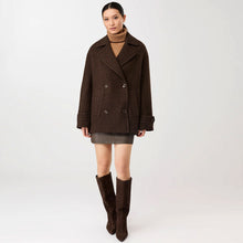 Long Caban Jacket coffee/black