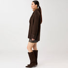 Long Caban Jacket coffee/black