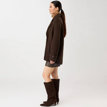 Long Caban Jacket coffee/black