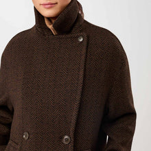 Long Caban Jacket coffee/black