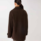 Long Caban Jacket coffee/black
